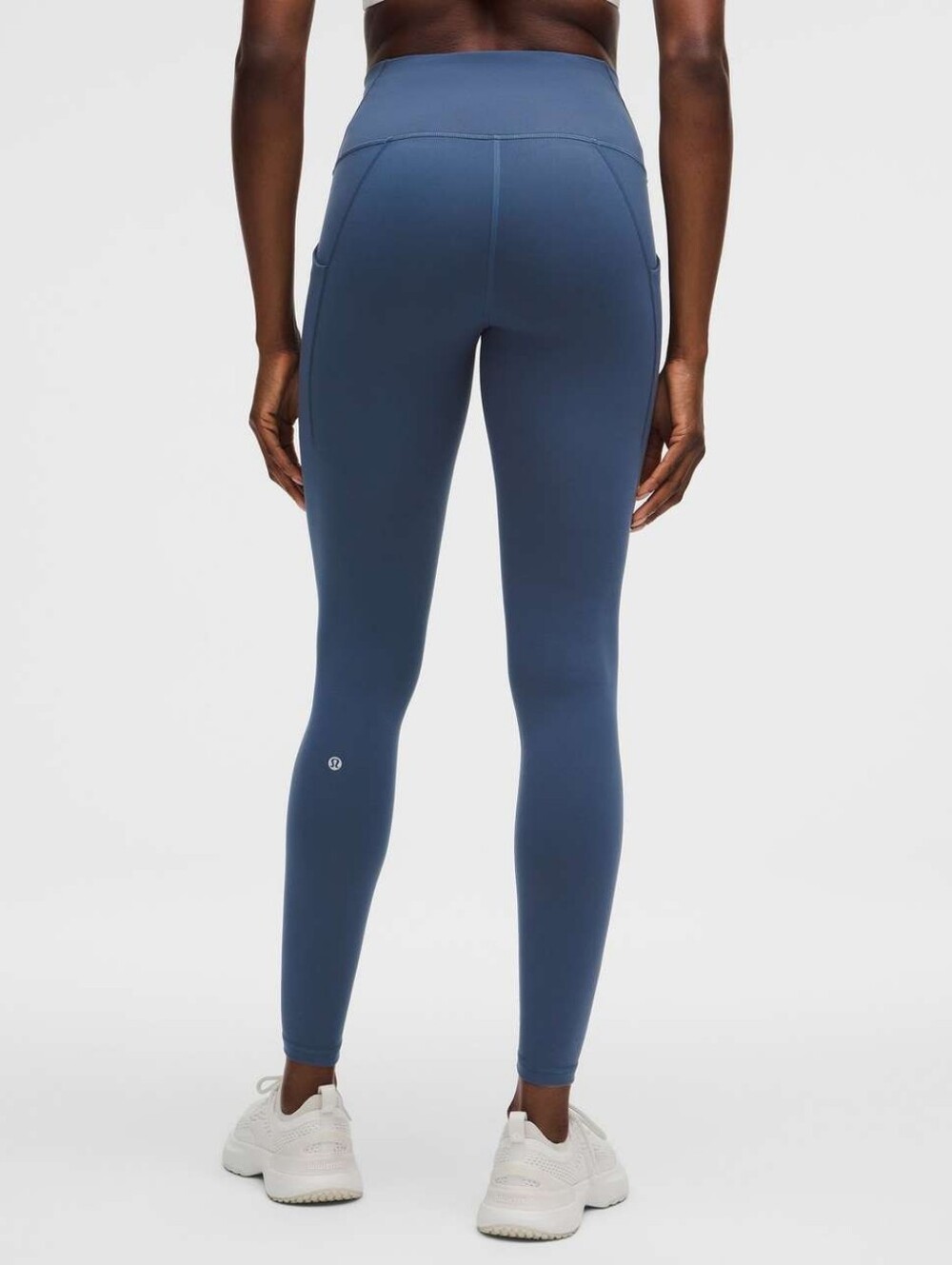 Lululemon Wunder Train High-Rise Tight with Pockets 28"Blue Twill
